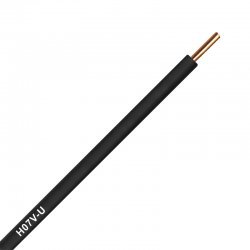 Инсталационен проводник H07V-U 1x2,5 mm² черен