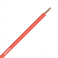 Инсталационен проводник H07V-U 1x1,5 mm² червен