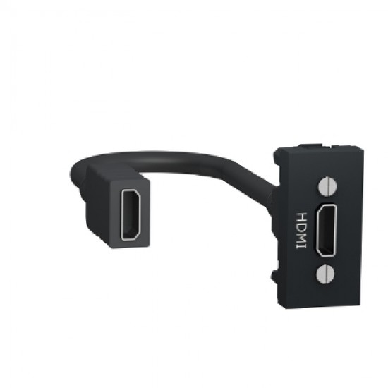 Конектор HDMI, 1 модул, антрацит