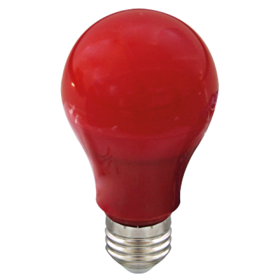 LED лампа крушка 6W, E27, 220-240V AC, червена светлина