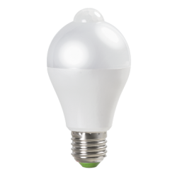 LED лампа крушка със сензор за движение и осветеност 6W, E27, 220-240V AC, неутрална светлина