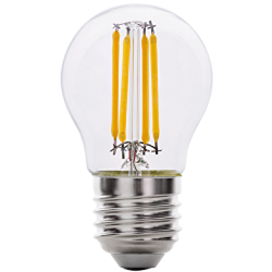 LED filament лампа топка, димираща, 4W, E27, 4200K, 220-240V AC, неутрална светлина