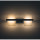 LED осветително тяло аплик за стена 10W, 2700K, хром, IP20