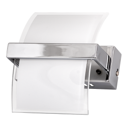 LED осветително тяло аплик за стена 5W, 2700K, хром, IP20