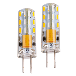 LED лампа 2W, G4, 2700K, 12V DC, топла светлина, 1 бр. / блистер