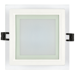 LED стъклен панел за вграждане, квадрат, 18W, 4200K, 220-240V AC, IP44