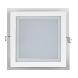 LED стъклен панел за вграждане, квадрат, 18W, 4200K, 220V-240V AC