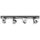 LED спот осветително тяло с възможност за насочване, 4x5W, 4200K, графит
