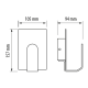 LED тяло за стена с индиректна светлина, 3.5W, 2700K, 220-240V АC, бяло