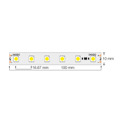 Професионална LED лента със стабилизатор на ток 14.4W/m, 24V DC, 4200K, 60 LEDs/m, SMD5050