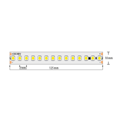 Професионална LED лента със стабилизатор на ток 7W/m, 4200K, 48VDC, 112LEDs/m, 10m
