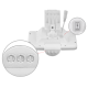 Соларен LED прожектор с PIR датчик за движение 11W, 5000K, IP54
