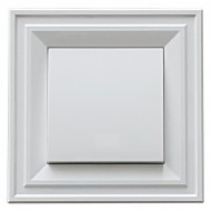 Ключ единичен с LED индикация 10А бял