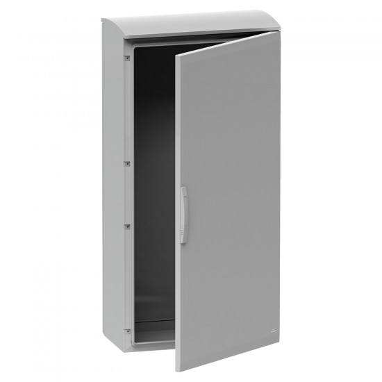 Табло за стоящ монтаж, полиестер PLAT отворен капак с козирка 750x500x320 IP44