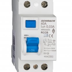 Дефектнотокова защита AMPARO 2P 40A 30mA 10kA тип AС