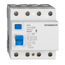 Дефектнотокова защита AMPARO 4P 63A 30mA 10kA тип АС