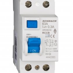 Дефектнотокова защита AMPARO 2P 63A 300mA 10kA тип АC