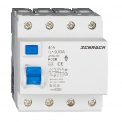 Дефектнотокова защита AMPARO 4P 40A 30mA 10kA тип АC/G