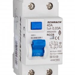 Дефектнотокова защита AMPARO 2P 40A 30mA 10kA тип AС/G
