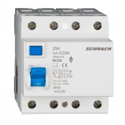 Дефектнотокова защита AMPARO 4P 25A 30mA 10kA тип A