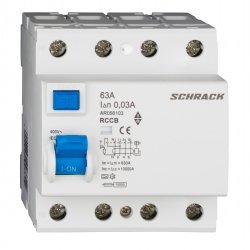 Дефектнотокова защита AMPARO 4P 63A 30mA 10kA тип А