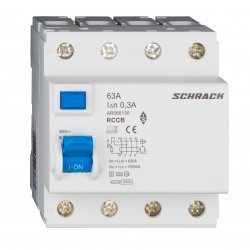 Дефектнотокова защита AMPARO 4P 63A 300mA 10kA тип A/S