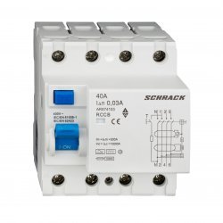 Дефектнотокова защита AMPARO 4P 40A 30mA 10kA тип B