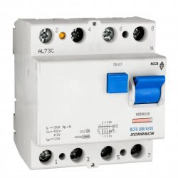 Дефектнотокова защита 4P 100A 500mA 10kA тип АС