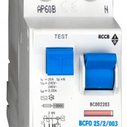 Дефектнотокова защита 2P 25A 30mA 10kA тип АС