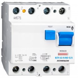Дефектнотокова защита 4P 63A 30mA 10kA тип A/G