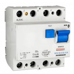 Дефектнотокова защита 4P 40A 100mA 10kA тип A/S
