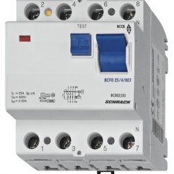 Дефектнотокова защита 4P 63A 500mA 6kA тип AС