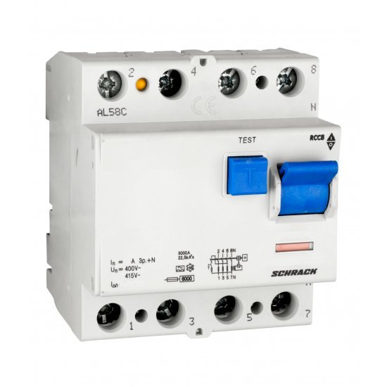Дефектнотокова защита 4P 25A 100mA 6kA тип A