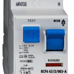 Дефектнотокова защита 2P 63A 30mA 6kA тип A