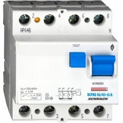 Дефектнотокова защита за ТТ W2 4P 150A 300mA тип А