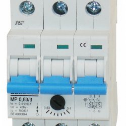Моторна защита модулна за монтаж на DIN релса 3P, 0.40-0.63A