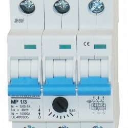 Моторна защита модулна за монтаж на DIN релса 3P, 0.63-1.0A