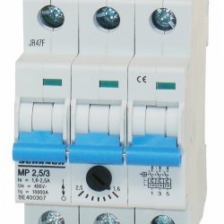 Моторна защита модулна за монтаж на DIN релса 3P, 1.6-2.5A