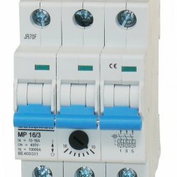 Моторна защита модулна за монтаж на DIN релса 3P, 10-16A