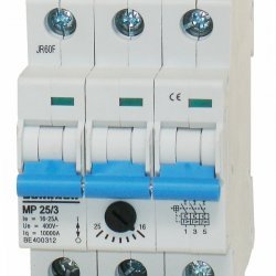Моторна защита модулна за монтаж на DIN релса 3P, 16-25A