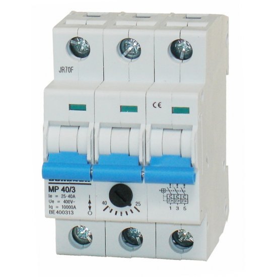 Моторна защита модулна за монтаж на DIN релса 3P, 25-40A