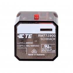 Реле мощно RM, 3 CO, 400V AC, 16A, клеми Faston 187