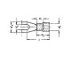 Кабелна обувка изол. 1.5 - 2,5 mm²/U4 синя