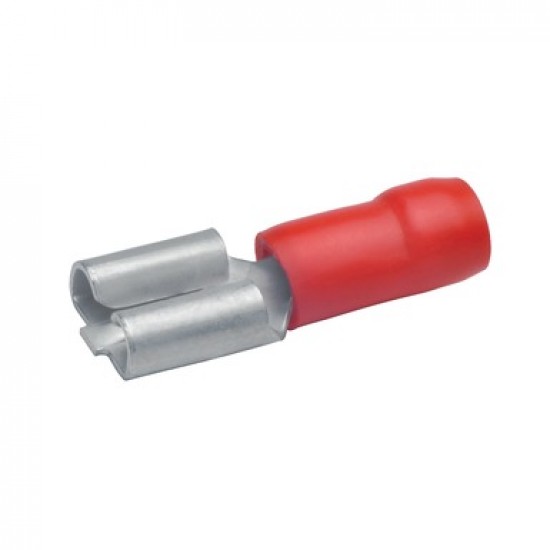 Авто - конектор женски 4,8x0,5 за 0,5 - 1,0 mm² - червен