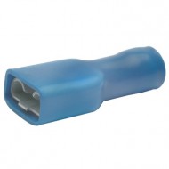 Авто - конектор женски изцяло изол 6.3х0,8 за 1.5 - 2.5 mm² - син