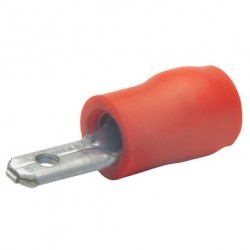 Авто - конектор мъжки 2,8х0,8 за 0,5 - 1,0 mm² - червен