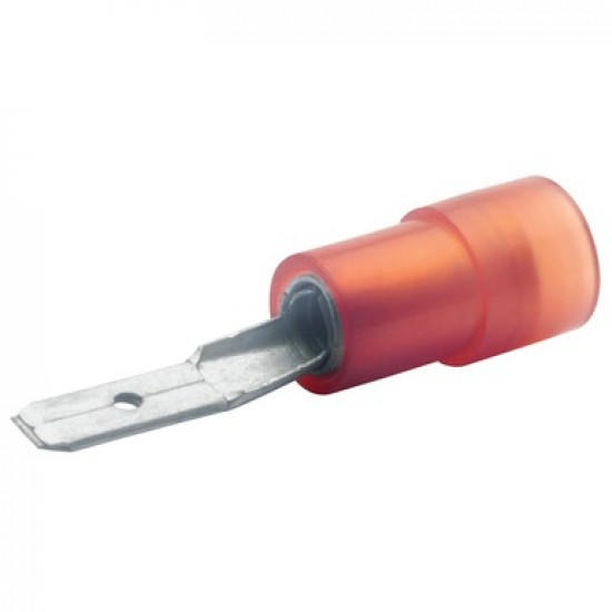 Авто - конектор мъжки 2,8х0,5 за 0,5 - 1,0 mm² - червен