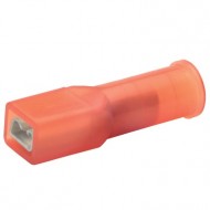 Авто - конектор женски изцяло изол 2,8х0,5 за 0,5 - 1,0 mm² - червен