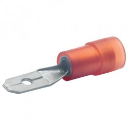 Авто - конектор мъжки 4,8х0,5 за 0,5 - 1,0 mm² - червен