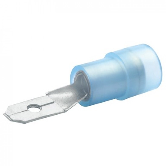 Авто - конектор мъжки 4,8х0,8 за 1,5 - 2,5 mm² - син